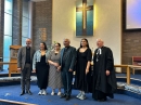Rev Dr David Chapman led the service with Rev Mark Pengelly